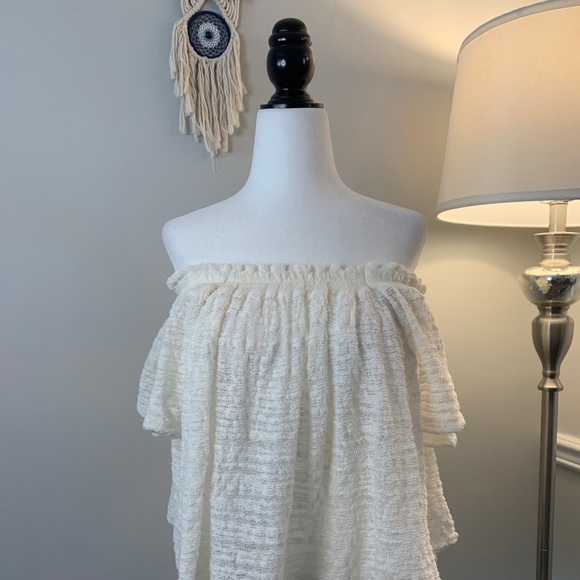 ✨Host Pick✨ Free People Thrill & Frills Lace Blouse Size Small - Picture 6 of 14
